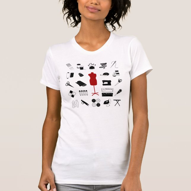 Anpassa texten T-skifta T-shirt (Framsida)