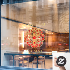 Anpassa Thai Restaurant Front Advertising Windo