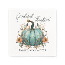 Anpassa Thanksgiving Rustic Blue Pumpkin