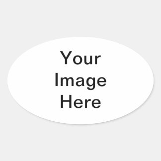 Anpassa till dina företag logotyp eller namn ovalt klistermärke