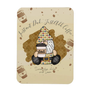 Anpassa till Kaffe Älskare Pappa   VINTAGE Magnet