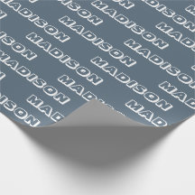 Anpassa till Namn, Text, Birthday Gift grått blue