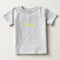 Anpassa till namn, textminimalistisk gult brev
