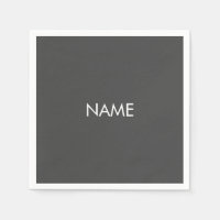 Anpassa till namn, textminimalistiskt kol-grått