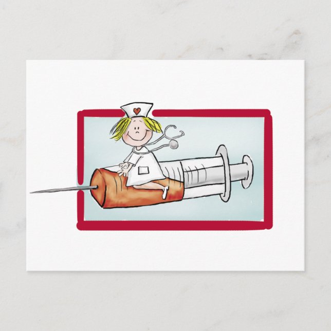 Anpassa till namn - Toppen sjuksköterskan Vykort (Framsida)