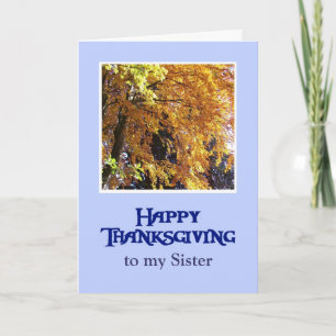 Anpassa till thanksgiving-kort - höstlövning helgkort