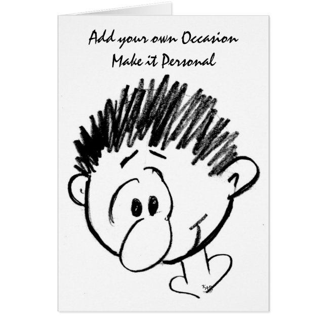 Anpassa till valfritt Tillfälle Hälsningskort (Framsidan)