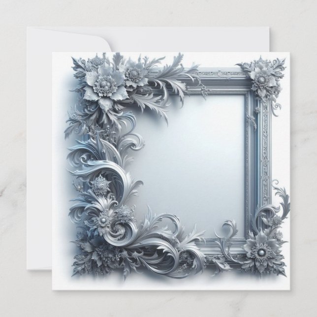 Anpassa tomt kort - inbjudan och meddelande (Framsida)