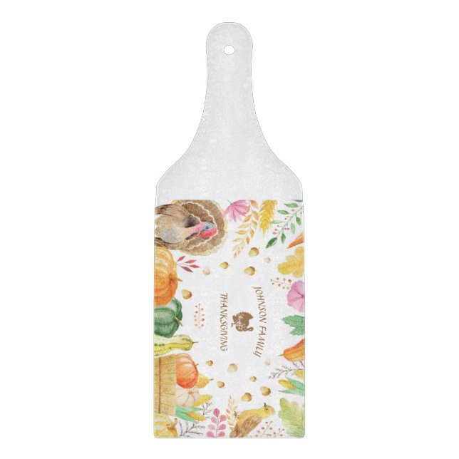 Anpassa traditionell Thanksgiving i familjen Namn (Framsidan)