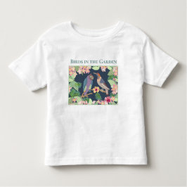 Anpassa tropiska blommor Fåglar i Garden T Shirt