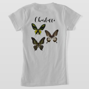 Anpassa tropiska fjärilar t shirt