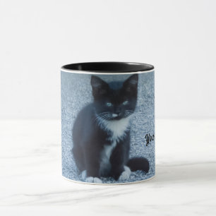 Anpassa Tuxedo-svartvitt Mugg