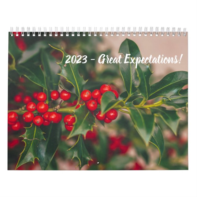 Anpassa tvåsidig medelstor fotokalender, vit kalender (Omslag)