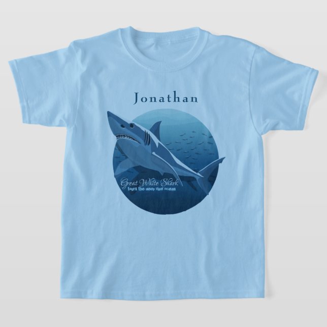 Anpassa Underbara vithajtorkar i havet T Shirt (Laydown)