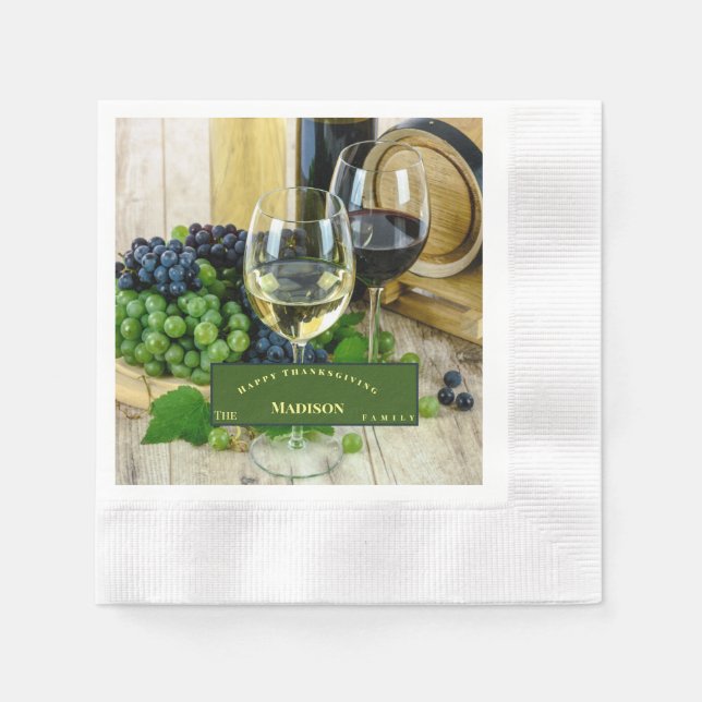 Anpassa unik Thanksgiving Pappersservett (Framsidan)