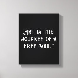 Anpassa unikt svartvitt inspirerande citat canvastryck