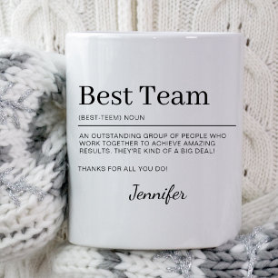 Anpassa uppskattning av bästa teampersonal kaffemugg