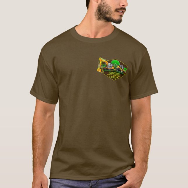 Anpassa Utgrävning Landskapsarkitektur Tjänster Ko T Shirt (Framsida)