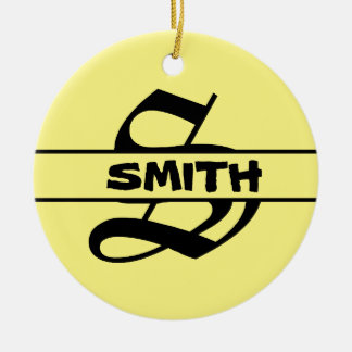 Anpassa utsmyckningen Namn Brev Julgransprydnad Keramik