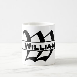 Anpassa utsmyckningen Namn Brev Kaffemugg