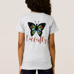 Anpassa vacker fjäril och färgglad Vingar T Shirt