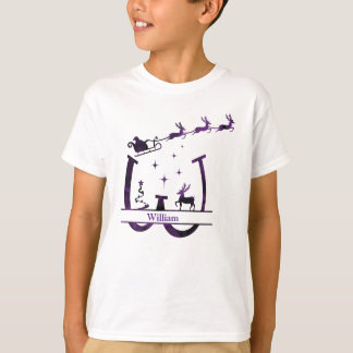 Anpassa vackert W-julalfabet T Shirt