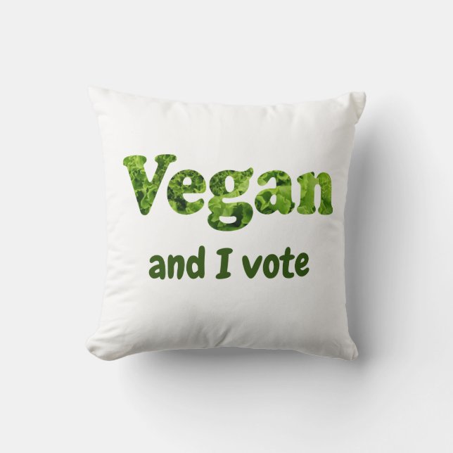 Anpassa väljare för Vegan-aktivist Kudde (Framsida)