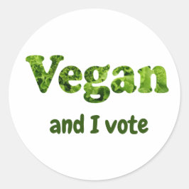 Anpassa väljare för Vegan-aktivist Runt Klistermärke