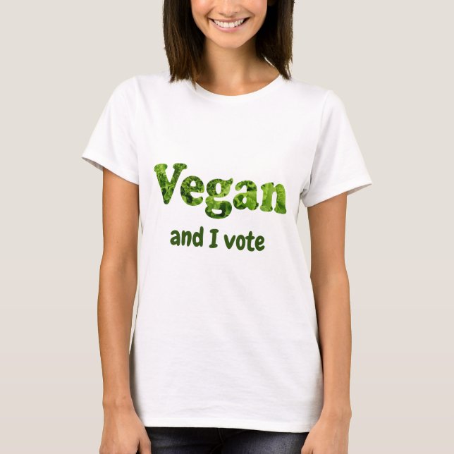 Anpassa väljare för Vegan-aktivist T Shirt (Framsida)