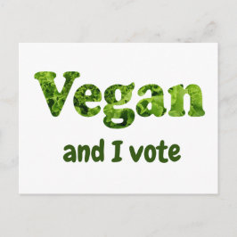 Anpassa väljare för Vegan-aktivist Vykort