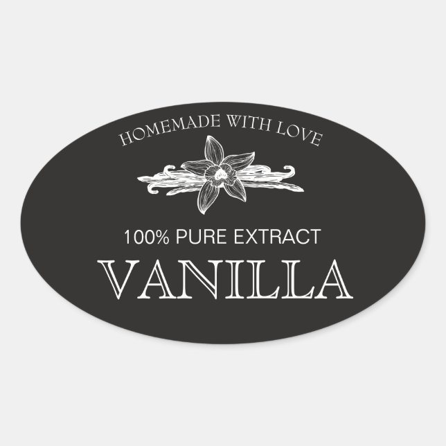 Anpassa Vaniljextrakt etikett VE005_04sqcu (Framsida)