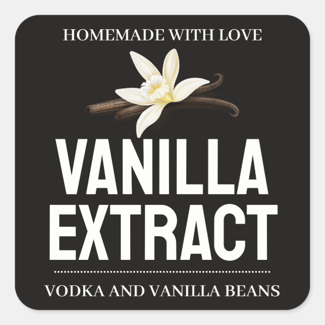 Anpassa Vaniljextrakt etikett ZVEG_101_01sq (Framsida)