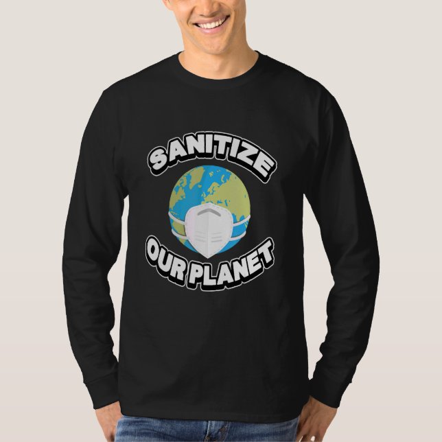 Anpassa vår planetplan för Grönt och facemask varj T Shirt (Framsida)