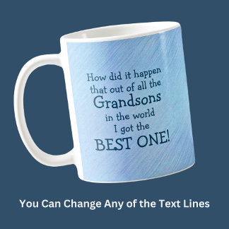 Anpassa VARJE-text - Gått för Grandson Kaffemugg
