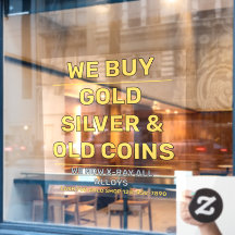 Anpassa Vi Säljer Guld Silver Ädelmetaller Butik