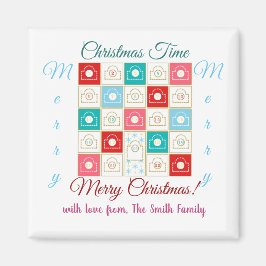 Anpassa vintage Advent Calendar Magnet