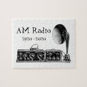Anpassa Vintage AM-radiomottagare Pussel