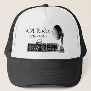 Anpassa Vintage AM-radiomottagare Truckerkeps