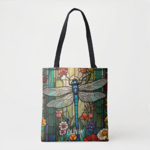 Anpassa Vintage art nouveau boho dragonfly Tygkasse