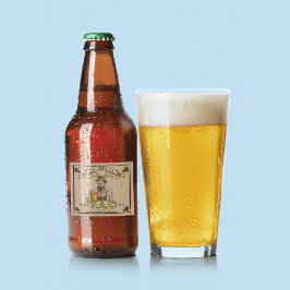 Anpassa Vintage Brew Batch Flaskade Humle  Ölflaska Etikett