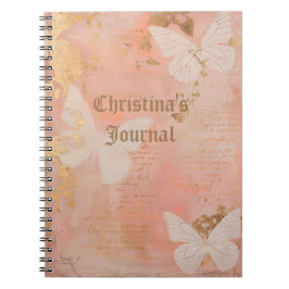 Anpassa Vintage Butterfly Journal Anteckningsbok
