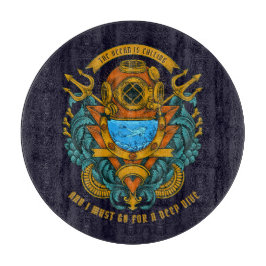 Anpassa Vintage Deep Sea Och Scuba Dykare Grafik