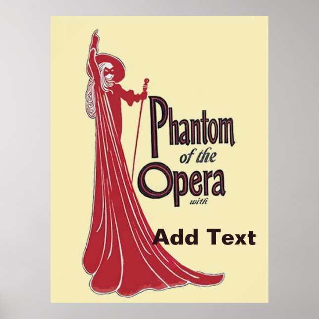 Anpassa Vintage Opera Poster (Framsidan)