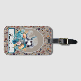 Anpassa Vintage Pudel Bagagebricka