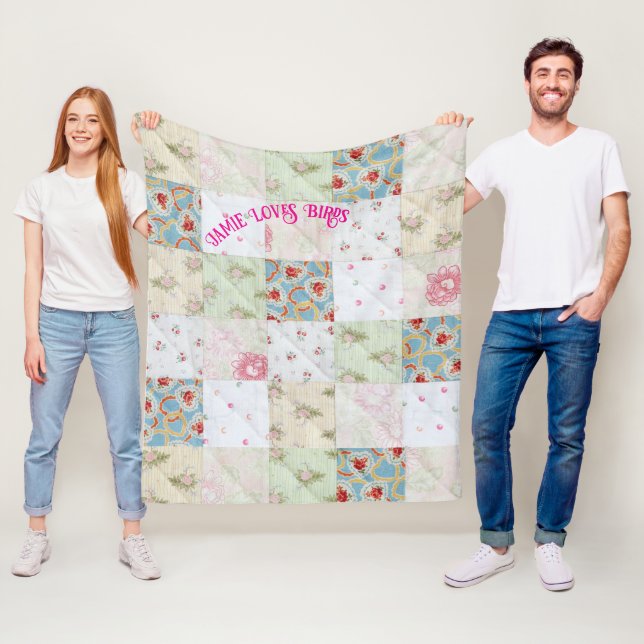 Anpassa Vintage snabbt Fleecefilt (På plats)