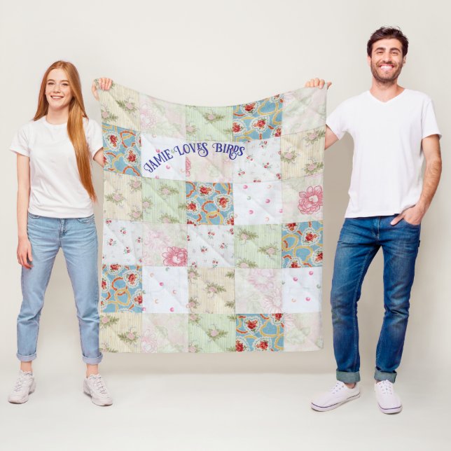 Anpassa Vintage snabbt Fleecefilt (På plats)