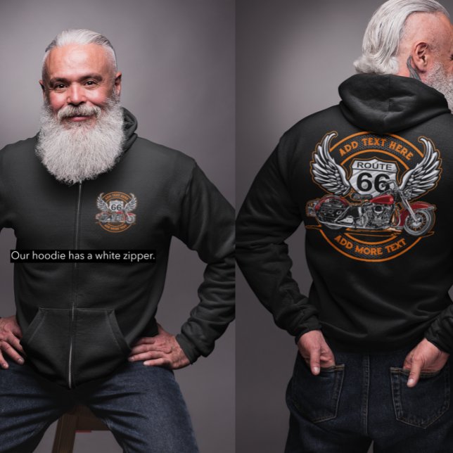 Anpassa Vintagens motorcykelväg 66 Vingar T Shirt (Skapare uppladdad)