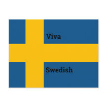 Anpassa Viva svensk Flagga design