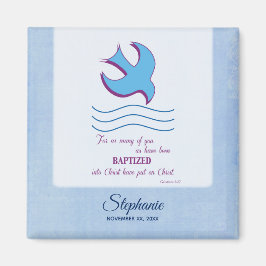 Anpassa, Vuxen Baptism Dove på Blue Magnet