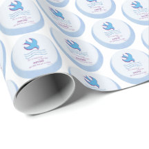 Anpassa, Vuxen Baptism Dove på Blue